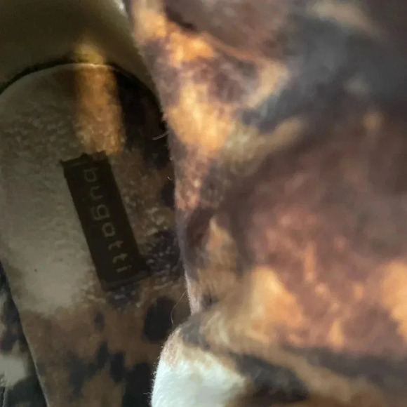 Bugatti Platform Green/Brown Leather Boots Size 36/6 - Picture 11 of 12